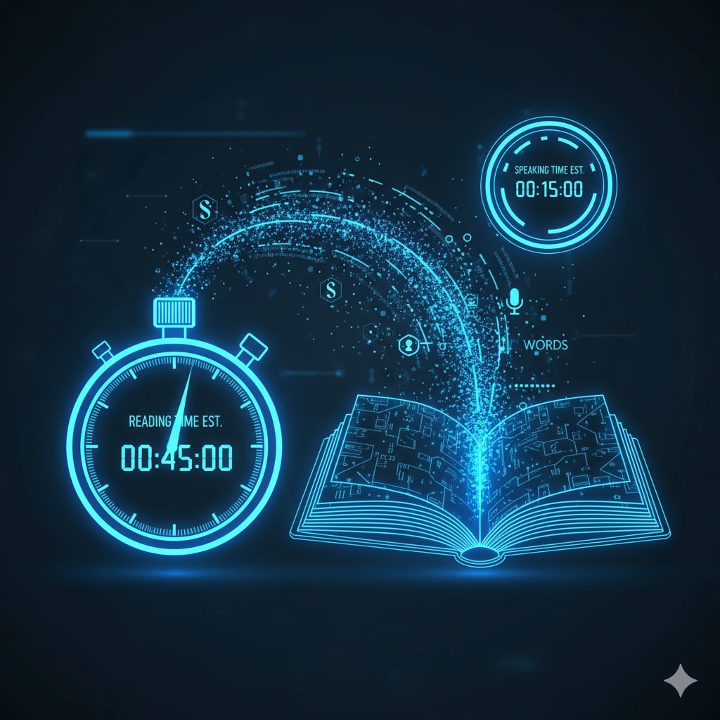 reading and speaking time estimation